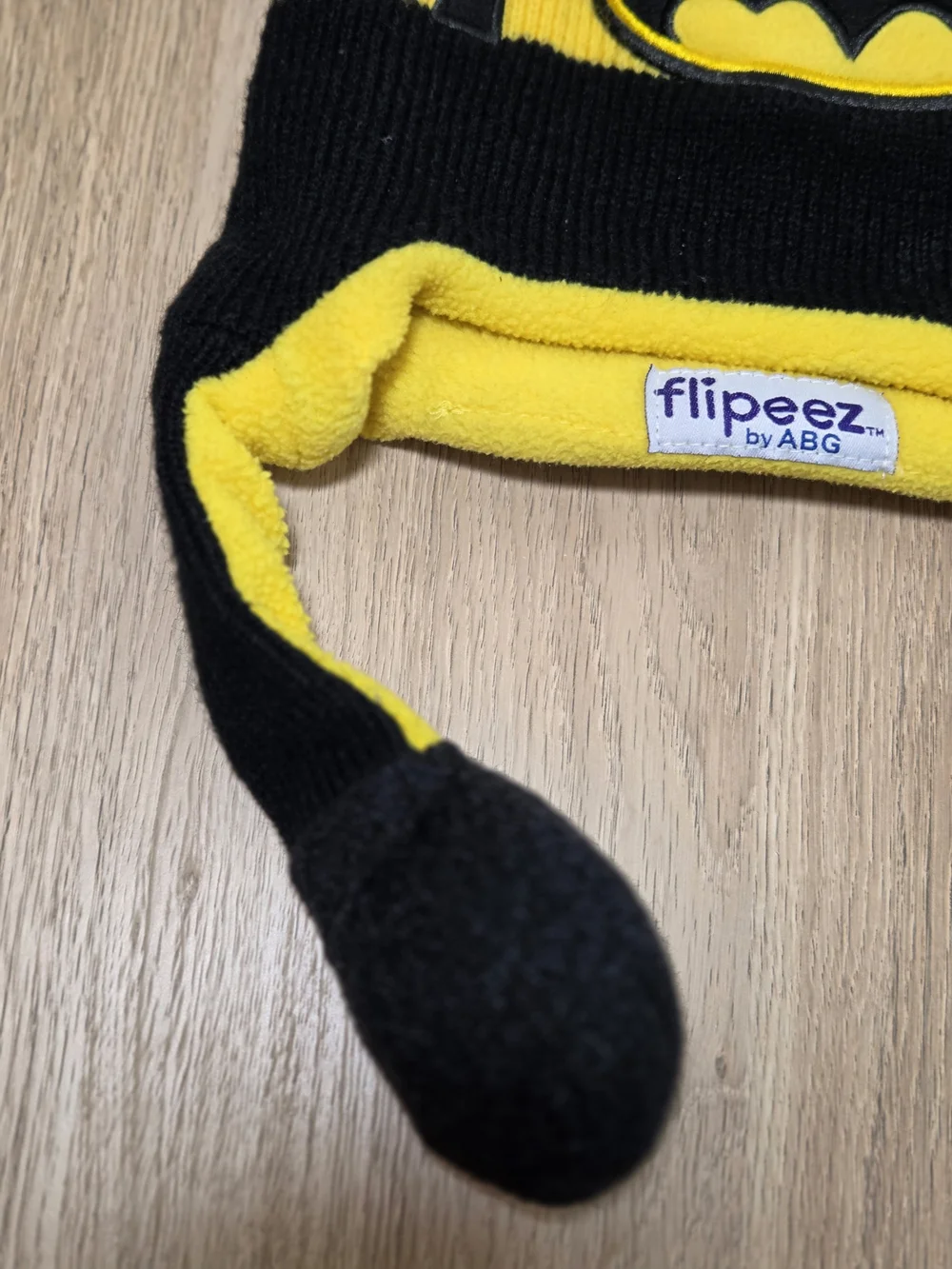 Batman Yellow & Black Knit Kids Hat